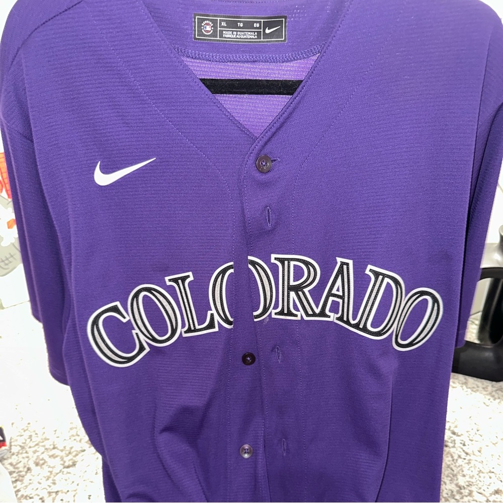 Colorado Rockies Baseball Jersey, Size XL